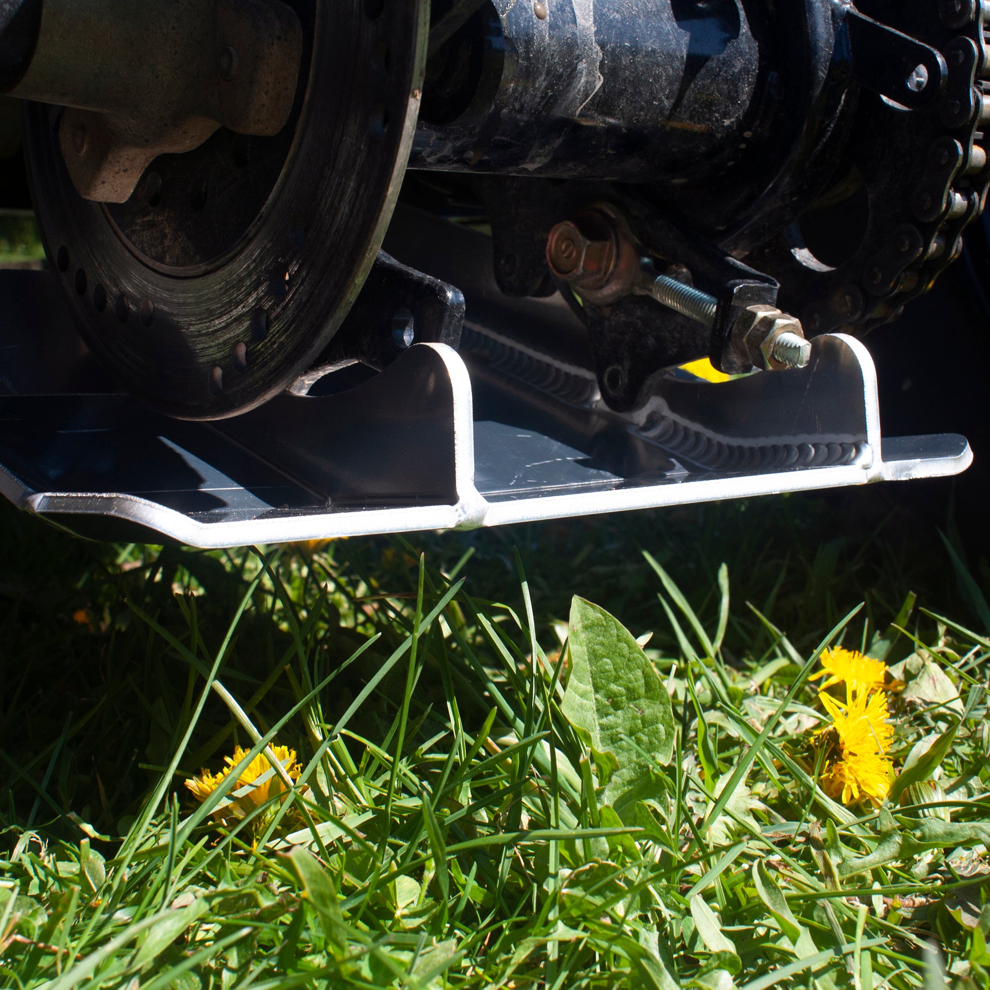STERK Heavy Duty Rear Skid Plate (Aluminum) – Polaris Outlaw / Sportsman 90 & 110 ATV
