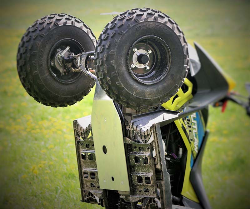 STERK Front Skid Plate (Aluminum) – Polaris Outlaw / Sportsman 90 & 110 ATV