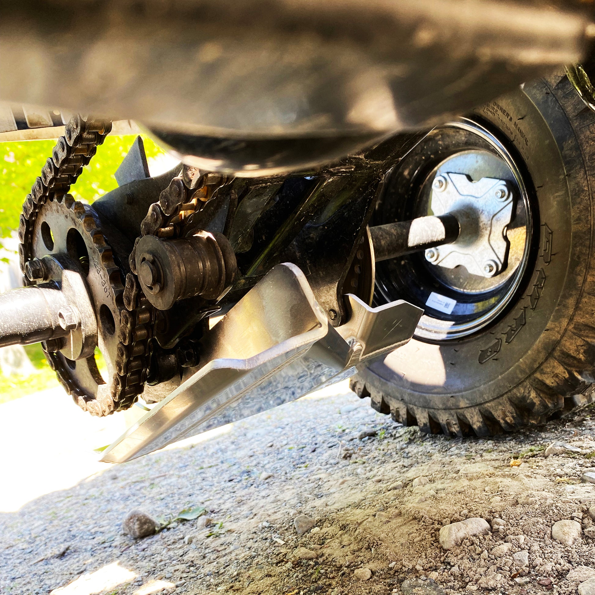 STERK Heavy Duty Rear Skid Plate (Aluminum) – Polaris Outlaw / Sportsman 90 & 110 ATV