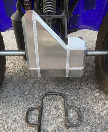 STERK Rear Skid Plate (Aluminum) – Yamaha Raptor / Grizzly 90 & 110 (2016+) ATV