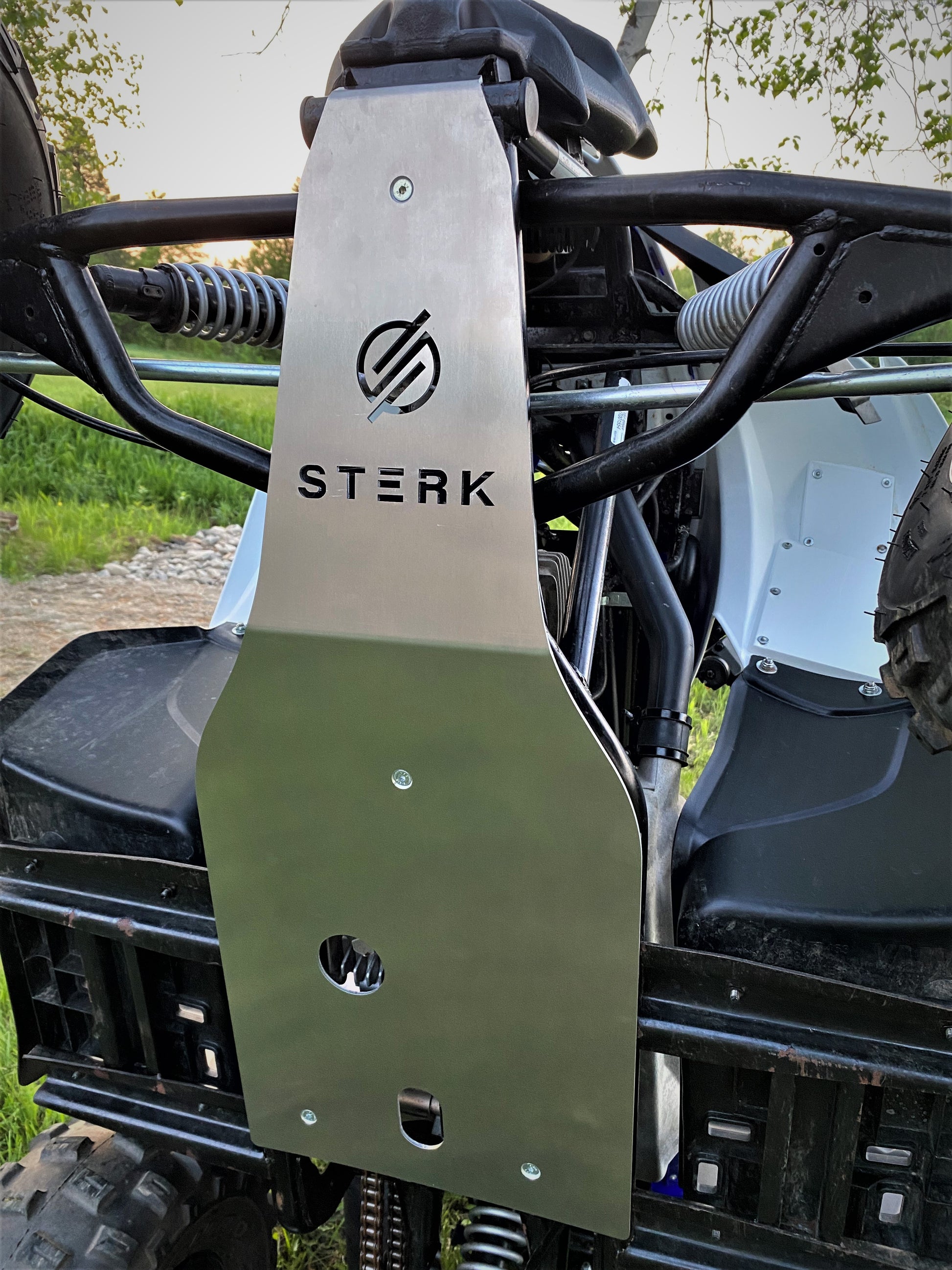 STERK Front Skid Plate (Aluminum) – Yamaha Raptor / Grizzly 90 & 110 (2016+) ATV