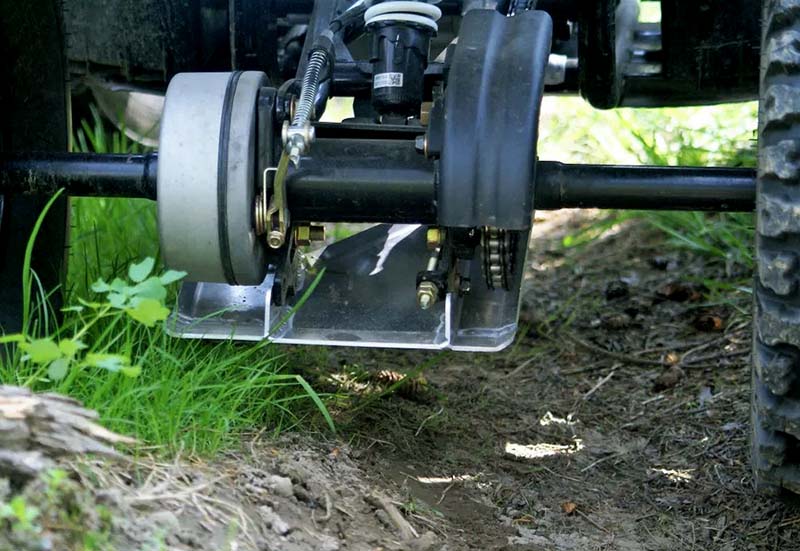 STERK Rear Skid Plate (Aluminum) – Polaris Outlaw / Sportsman 90 & 110 ATV